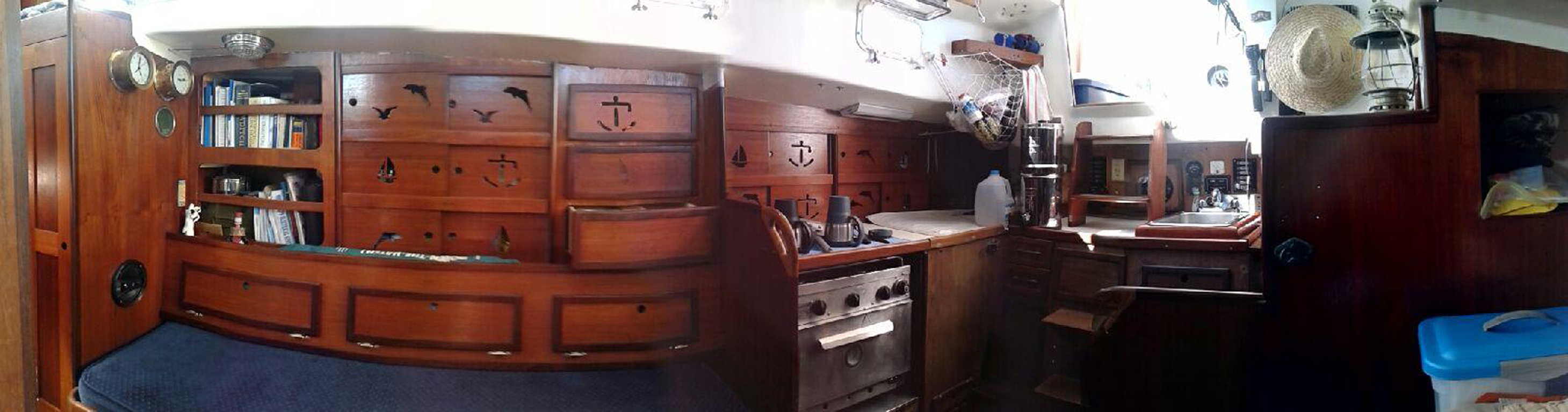 Alberg 37 gallery image with filename: alberg37-ketch-svpromise-interior.jpg