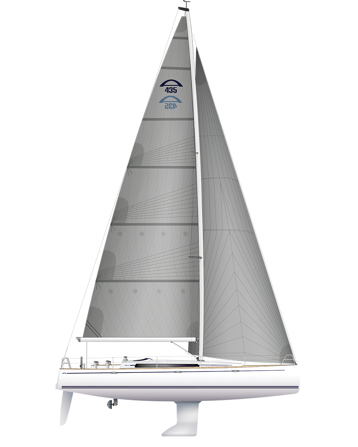Arcona 435 accommodation plan