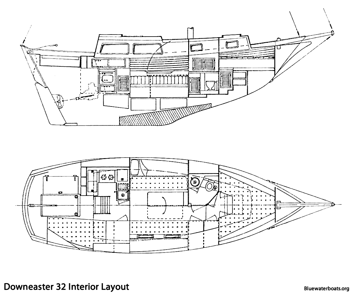 Downeaster 32 gallery image with filename: downeaster32-layout.gif